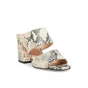 🌸Madden Girl Candice Snakeskin Block Heel Sandals